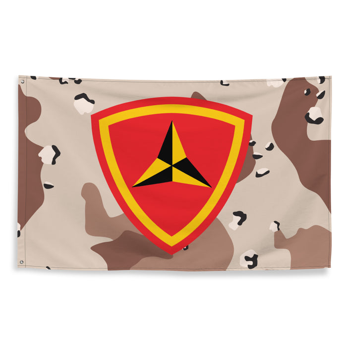 3rd Marine Division Chocolate-Chip Camo Flag Tactically Acquired   
