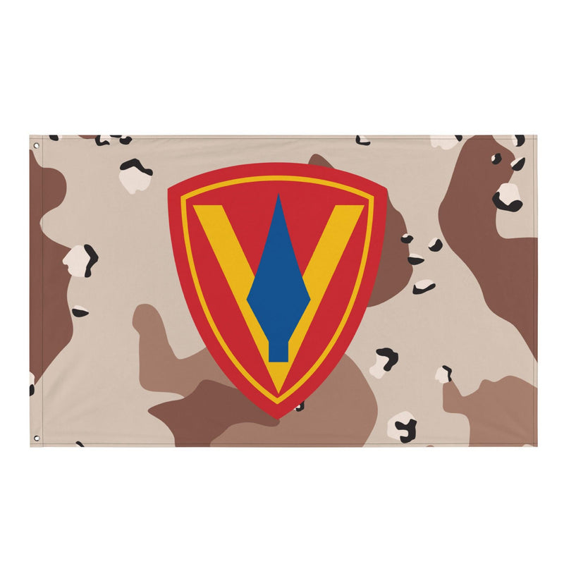 5th Marine Division Chocolate-Chip Camo Flag