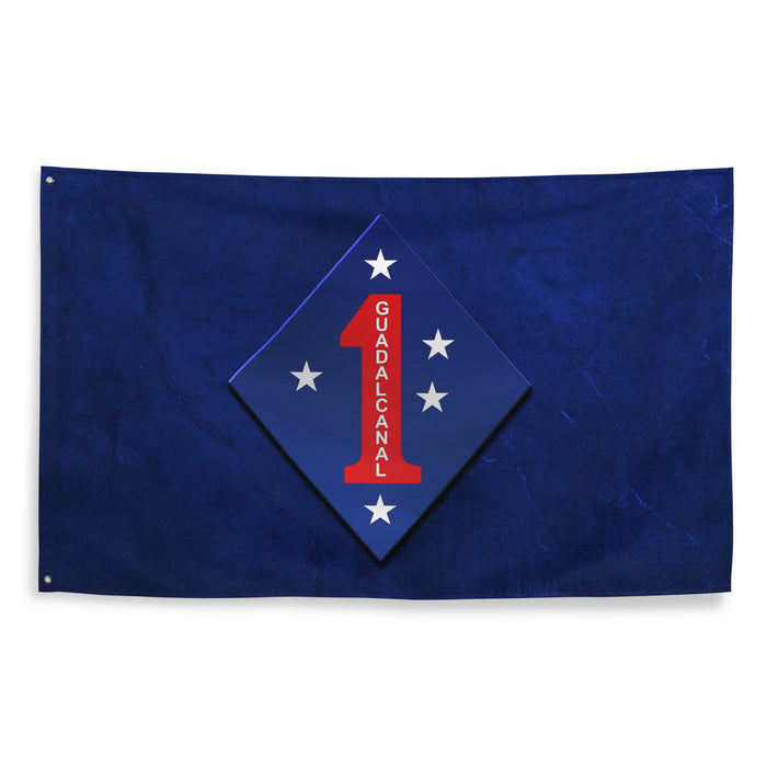 1st Marine Division Blue Wall Flag Tactically Acquired   