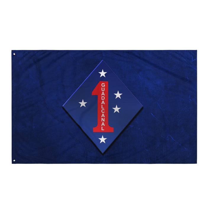 1st Marine Division Blue Wall Flag Tactically Acquired   