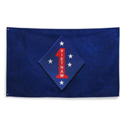 1st Marine Division Vietnam War USMC Legacy Flag Tactically Acquired   