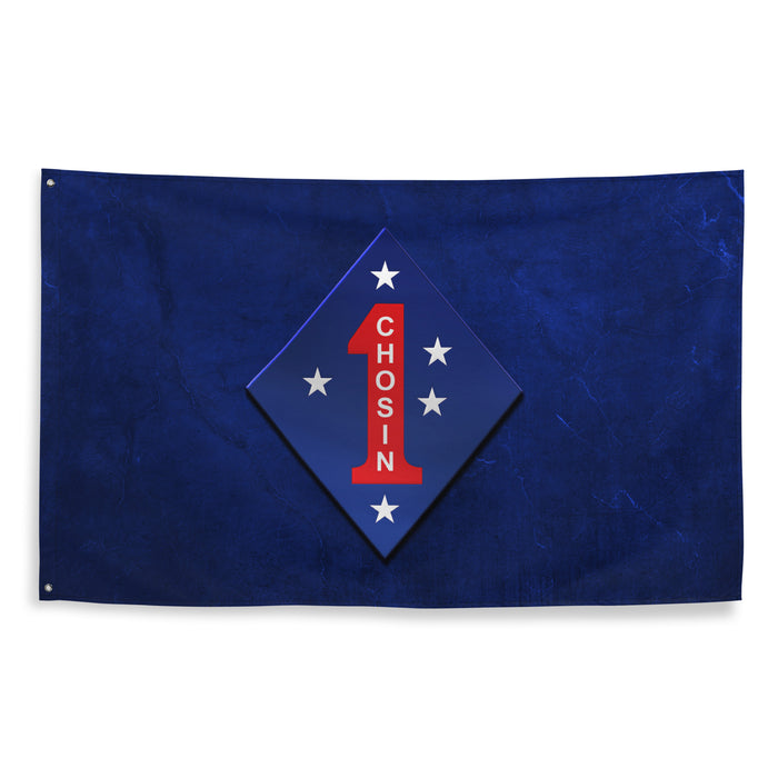 1st Marine Division Battle of Chosin Reservoir Korean War Flag Tactically Acquired   