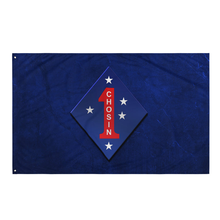 1st Marine Division Battle of Chosin Reservoir Korean War Flag Tactically Acquired   