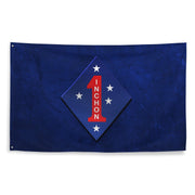 1st Marine Division Battle of Inchon Korean War Legacy Flag Tactically Acquired   