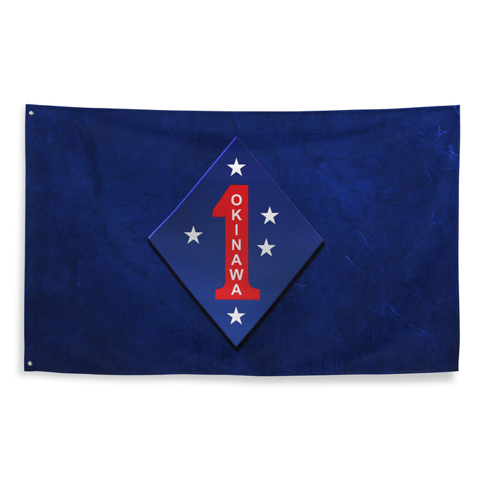 1st Marine Division Battle of Okinawa WW2 Legacy Flag Tactically Acquired   