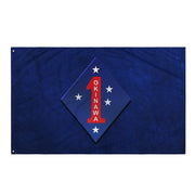 1st Marine Division Battle of Okinawa WW2 Legacy Flag Tactically Acquired   