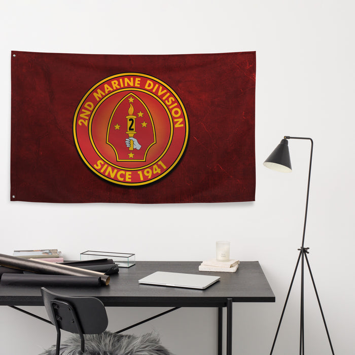 2nd Marine Division Since 1941 USMC Legacy Flag Tactically Acquired   