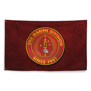 2nd Marine Division Since 1941 USMC Legacy Flag Tactically Acquired   