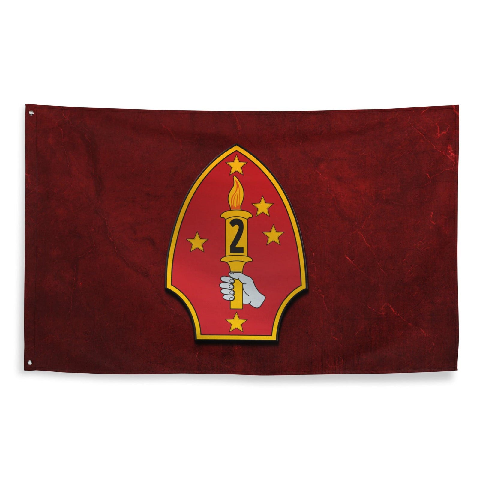 2nd Marine Division Logo Emblem Red Flag Tactically Acquired   