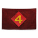 4th Marine Division Logo Red Flag Tactically Acquired   