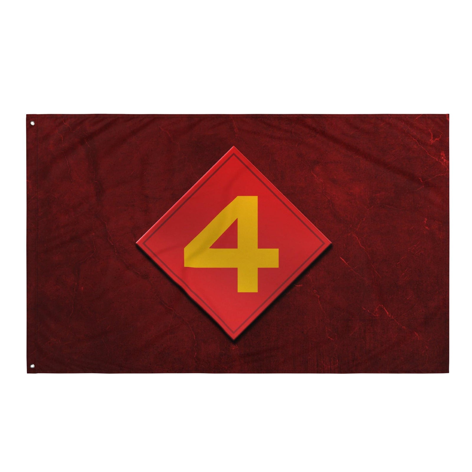 4th Marine Division Logo Red Flag Tactically Acquired   