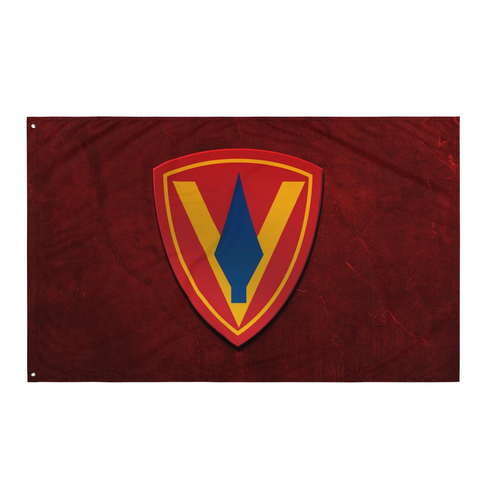 5th Marine Division Logo Red Flag Tactically Acquired   