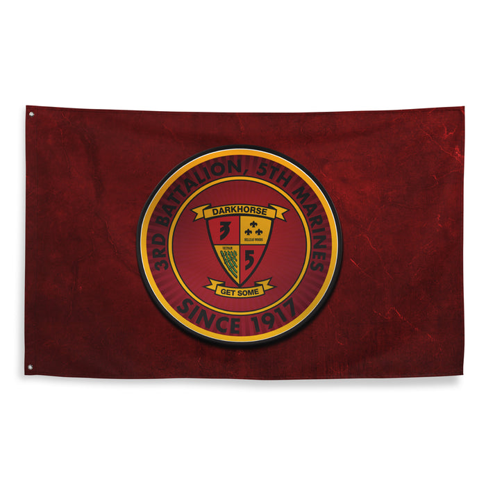 3/5 Marines 'Darkhorse' Since 1917 USMC Legacy Flag Tactically Acquired   