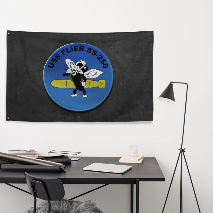 USS Flier (SS-250) Submarine Flag Tactically Acquired   