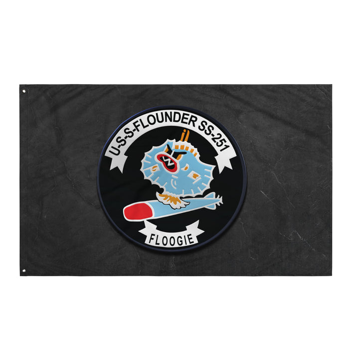 USS Flounder (SS-251) Submarine Flag Tactically Acquired   