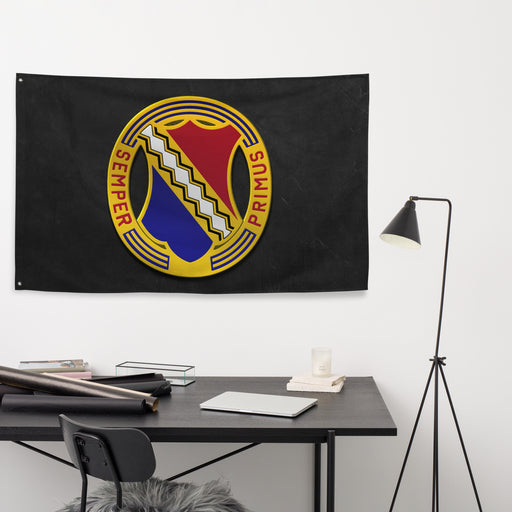 U.S. Army 1st Infantry Regiment Emblem Wall Flag Tactically Acquired   