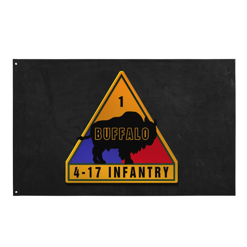 U.S. Army 4-17 Infantry Regiment Indoor Wall Flag