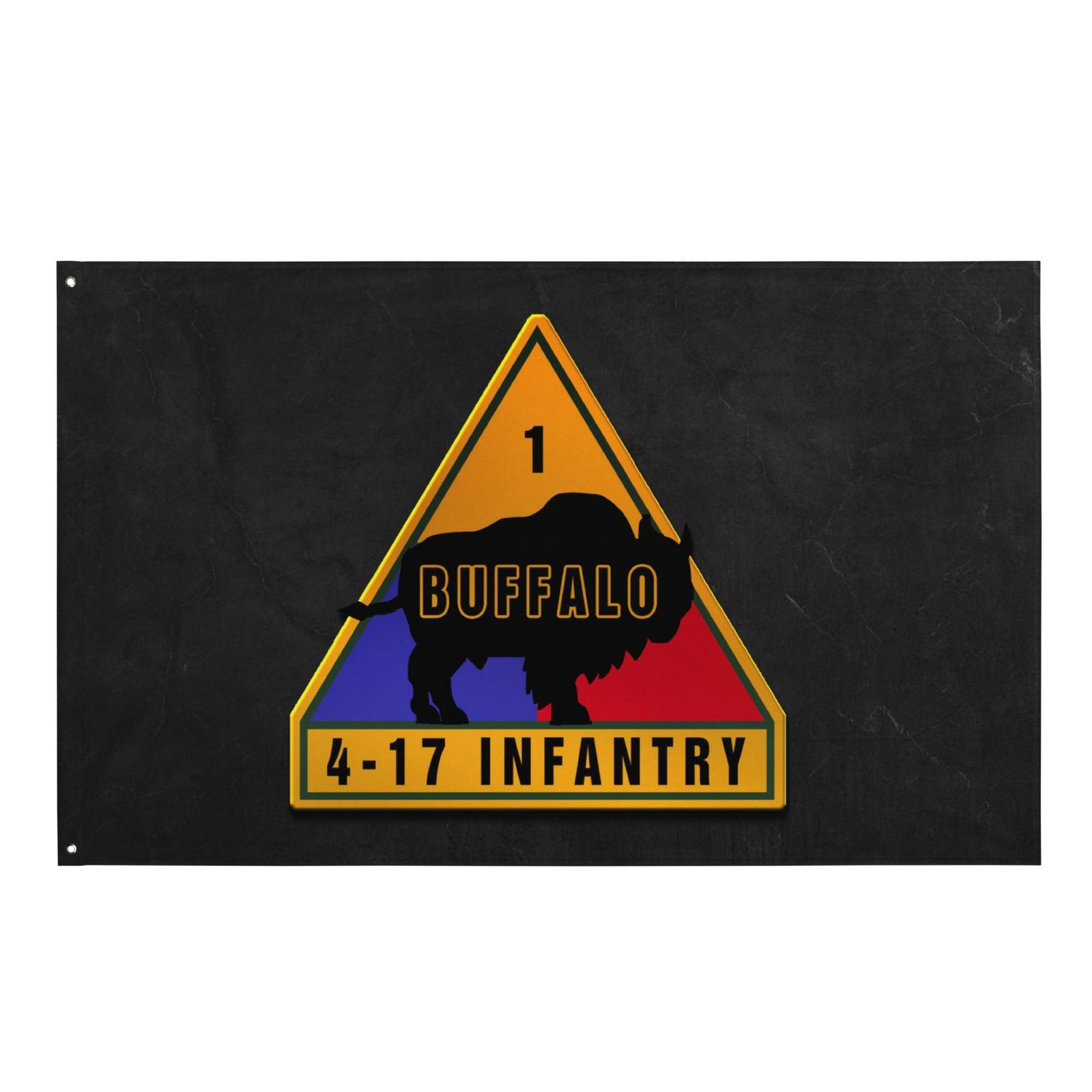 U.S. Army 4-17 Infantry Regiment Indoor Wall Flag Tactically Acquired Default Title  