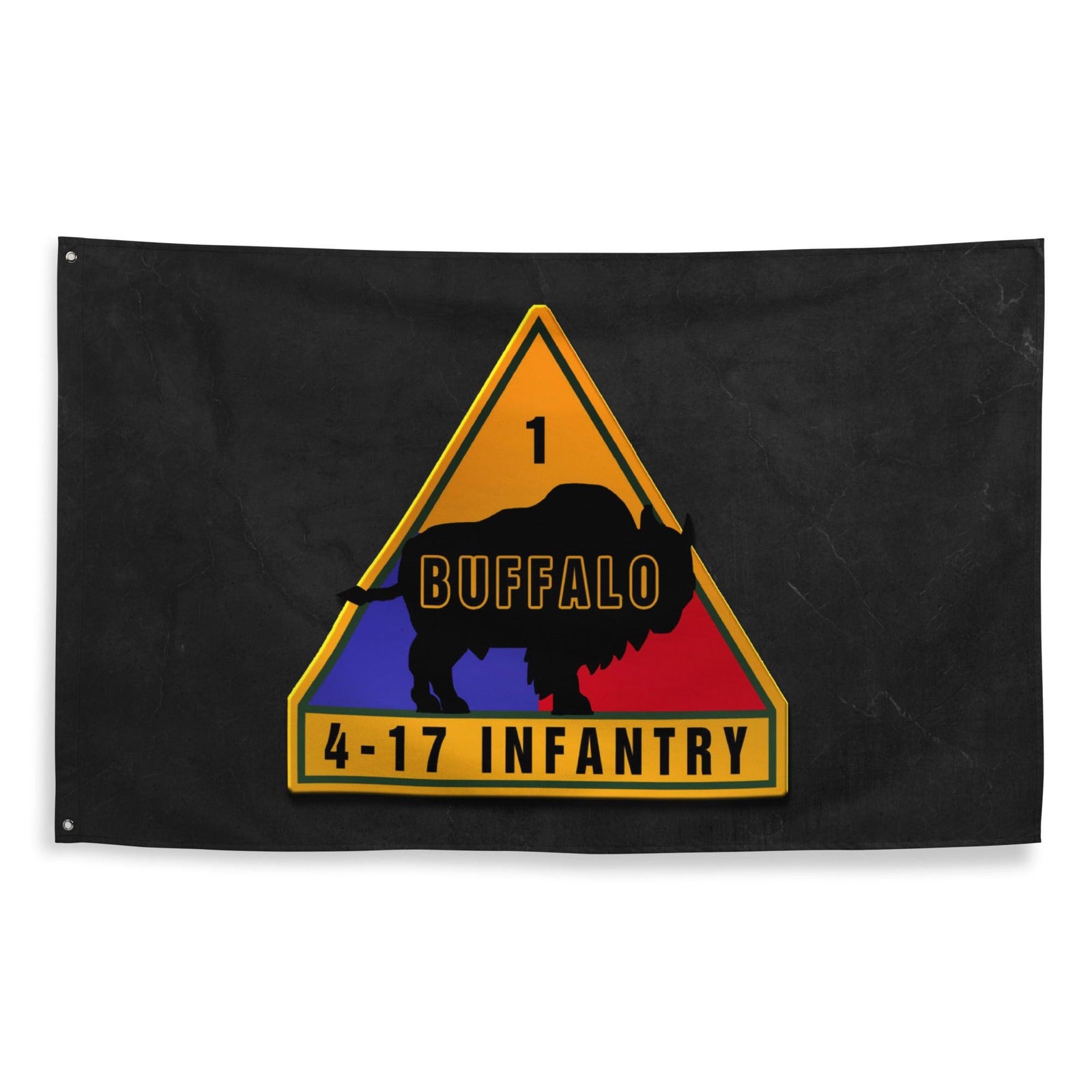 U.S. Army 4-17 Infantry Regiment Indoor Wall Flag Tactically Acquired   