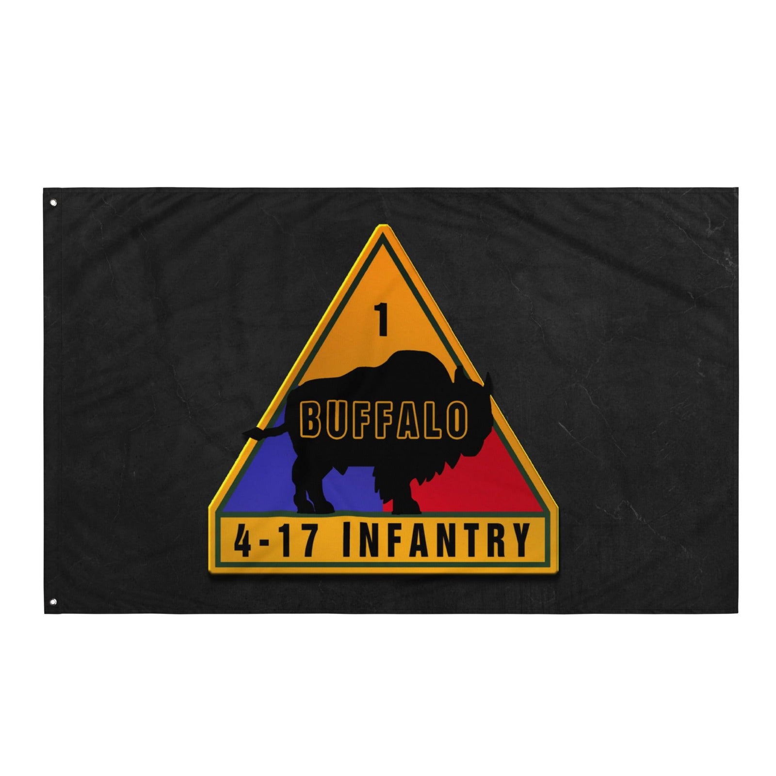 U.S. Army 4-17 Infantry Regiment Indoor Wall Flag Tactically Acquired   