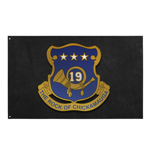 U.S. Army 19th Infantry Regiment Indoor Wall Flag Tactically Acquired Default Title  