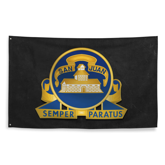 U.S. Army 24th Infantry Regiment Indoor Wall Flag Tactically Acquired   