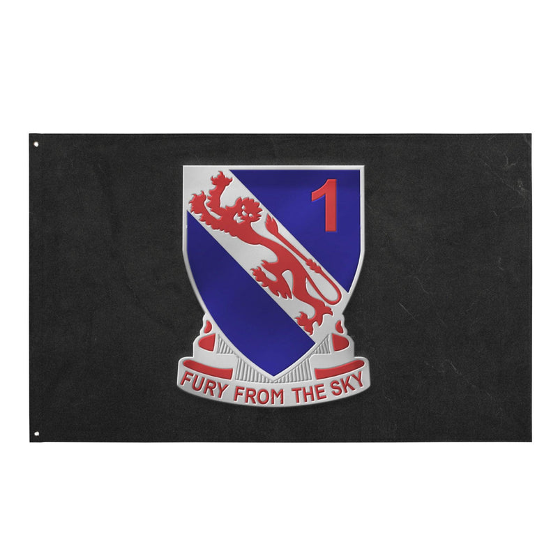1-508 Airborne Infantry '1 Fury' Black Flag