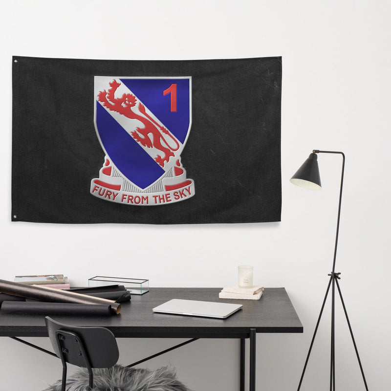 1-508 Airborne Infantry '1 Fury' Black Flag