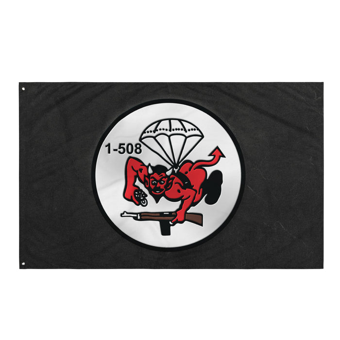 1-508 Parachute Infantry '1 Fury' Butt Devil Flag Tactically Acquired   