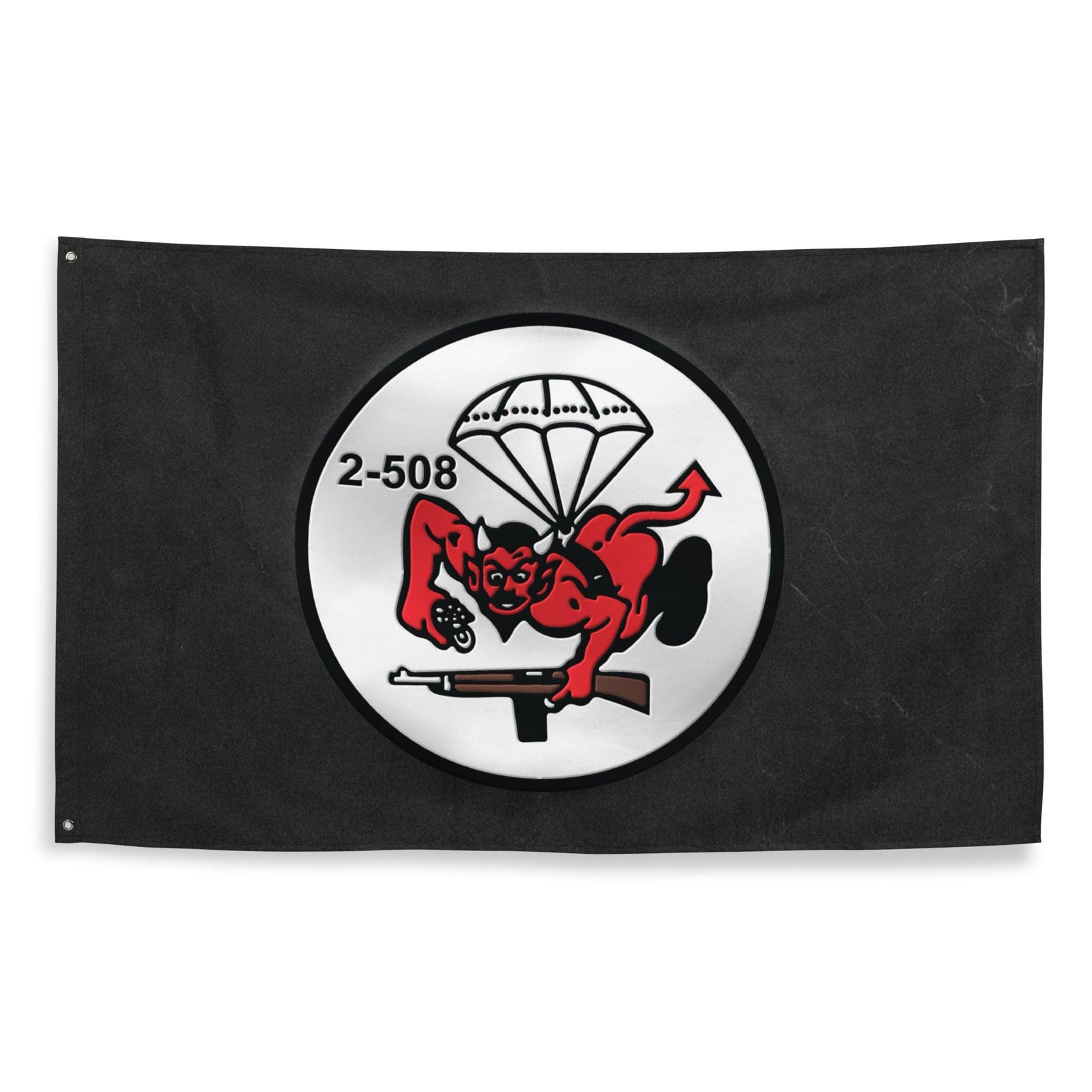 U.S. Army 2-508 Parachute Infantry '2 Fury' Butt Devil Flag Tactically Acquired   