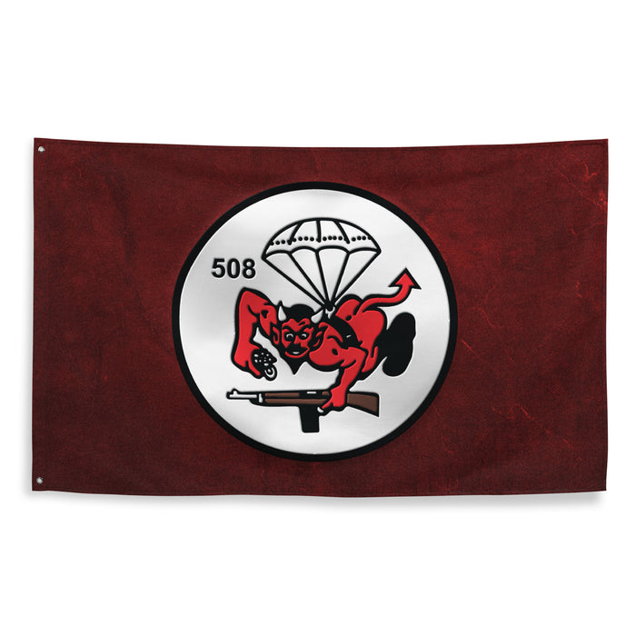 508th Parachute Infantry (508th PIR) Butt Devil Red Flag Tactically Acquired   