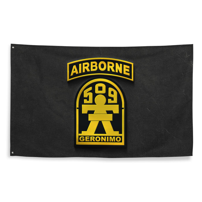 1-509 Airborne Infantry Regiment Flag Tactically Acquired   