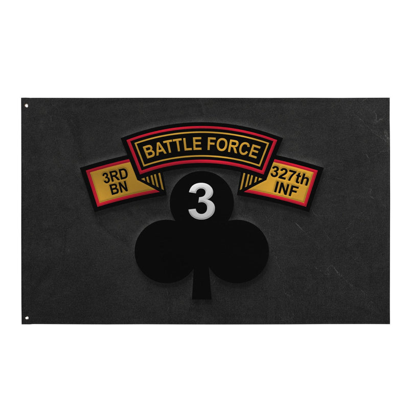 U.S. Army 3-327 Infantry 'Battle Force' Black Flag