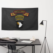 U.S. Army 3-327 Airborne 'Battle Force' Ranger Tab Flag Tactically Acquired   