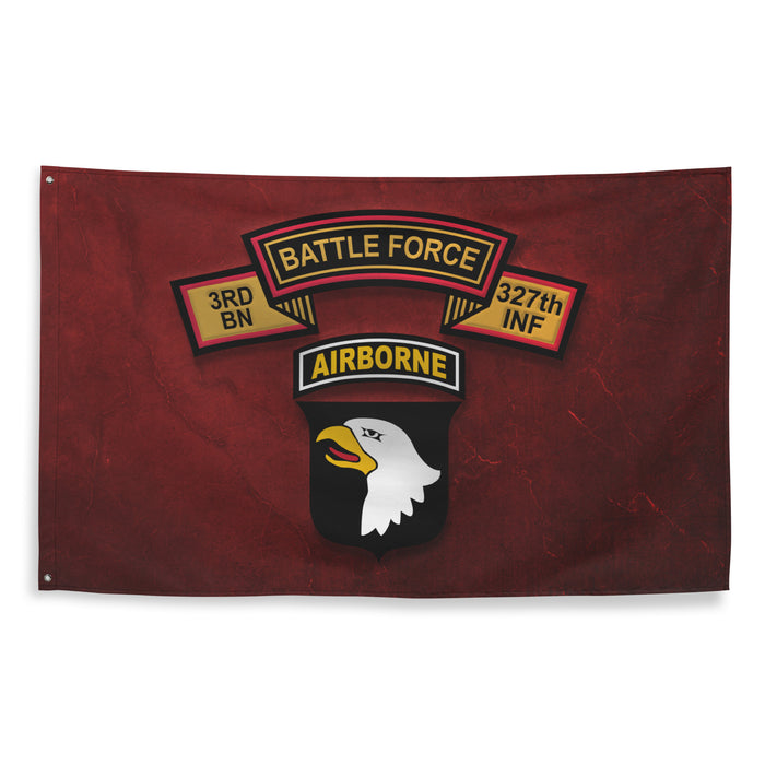 U.S. Army 3-327 Infantry 'Battle Force' 101st Airborne Flag Tactically Acquired   