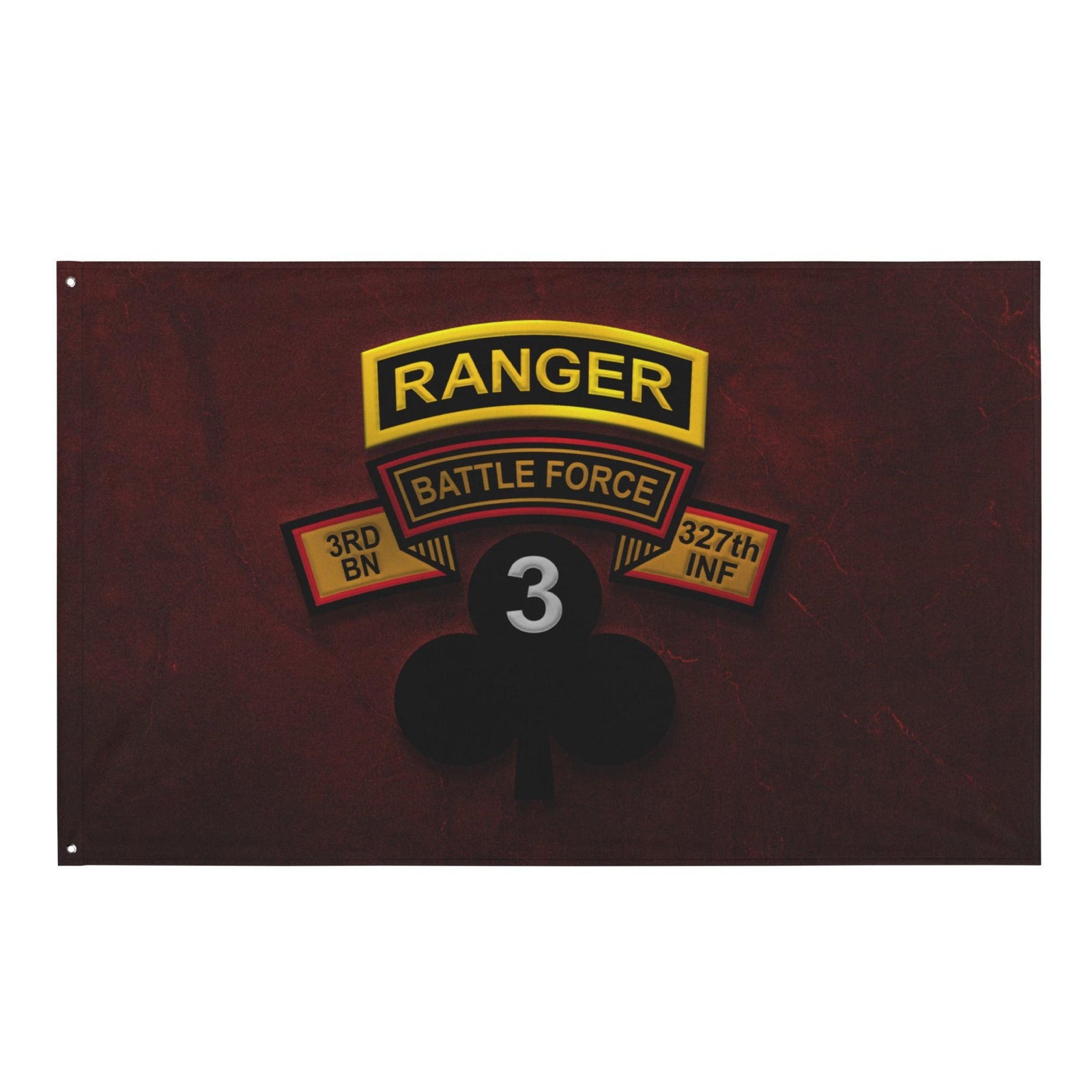 U.S. Army 3-327 "Battle Force" Shamrock Ranger Tab Red Flag Tactically Acquired Default Title  