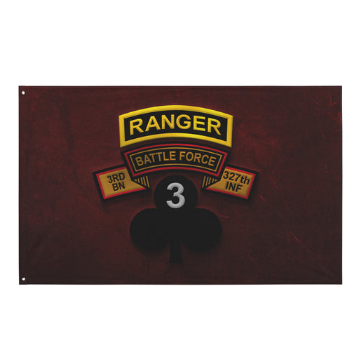 U.S. Army 3-327 "Battle Force" Shamrock Ranger Tab Red Flag Tactically Acquired Default Title  