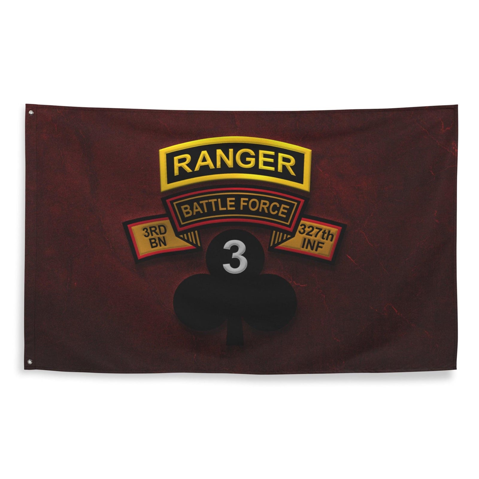 U.S. Army 3-327 "Battle Force" Shamrock Ranger Tab Red Flag Tactically Acquired   