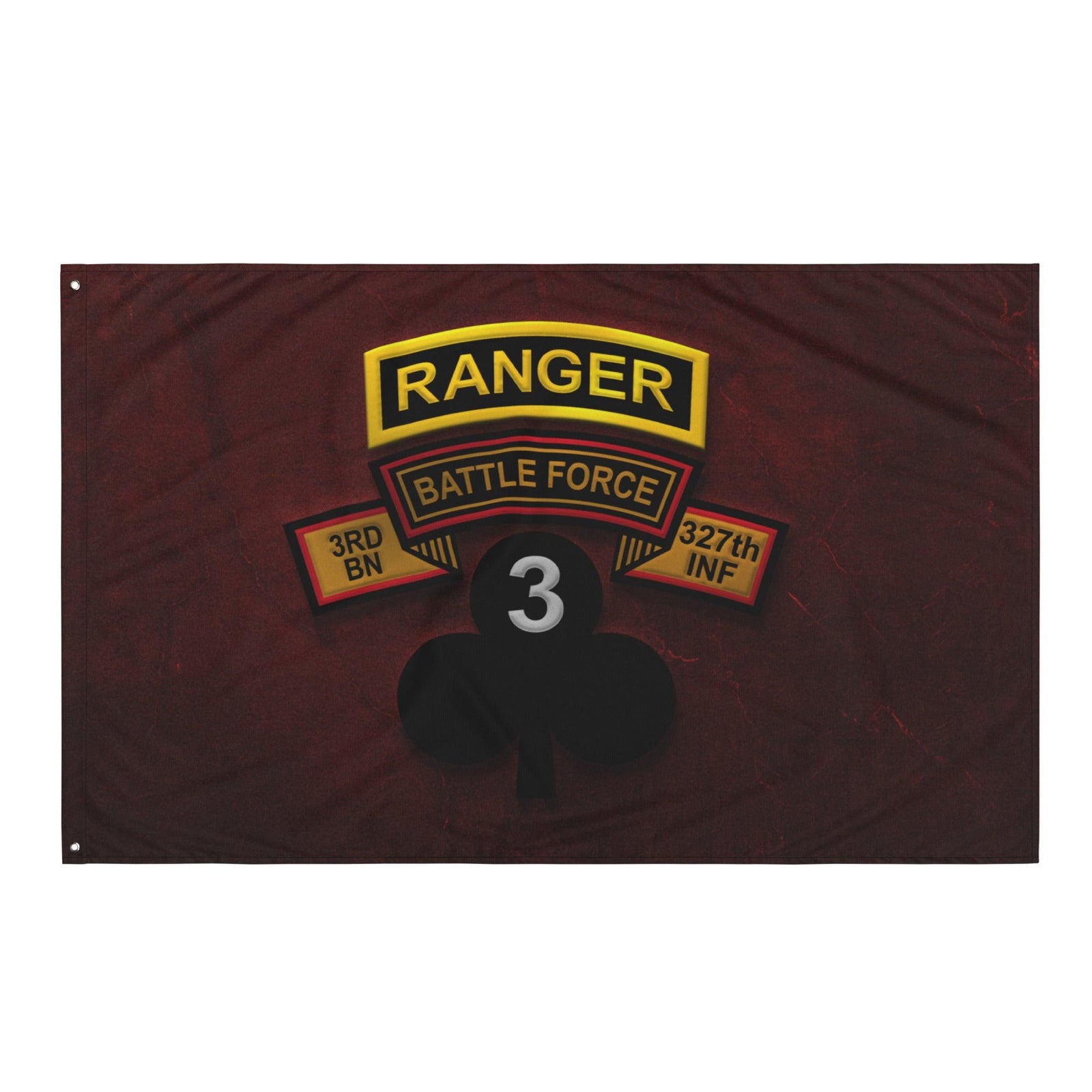 U.S. Army 3-327 "Battle Force" Shamrock Ranger Tab Red Flag Tactically Acquired   