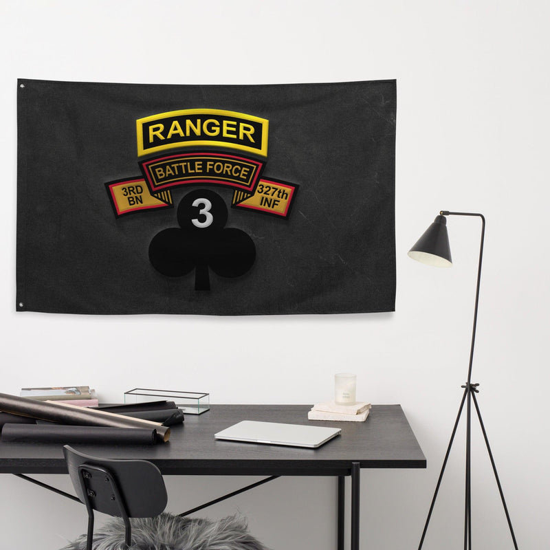 U.S. Army 3-327 INF Shamrock Ranger Tab Flag