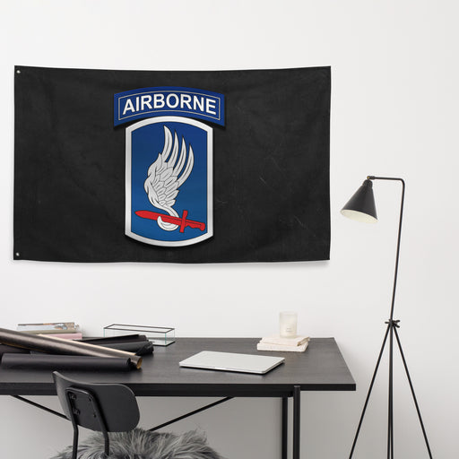 173rd Airborne Brigade 'Sky Soldiers' Logo Flag Tactically Acquired   