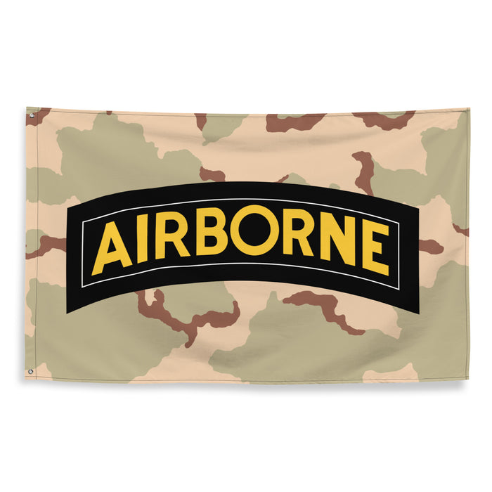 U.S. Army Airborne Tab Desert Camo DCU Flag Tactically Acquired   