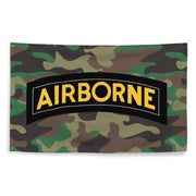 U.S. Army Airborne Tab M81 Woodland Camo Flag Tactically Acquired   