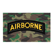 U.S. Army Airborne Tab M81 Woodland Camo Flag Tactically Acquired   