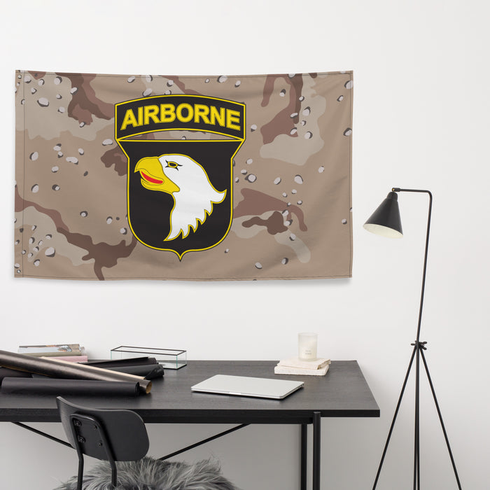 101st Airborne Division Desert Storm Camo Flag Tactically Acquired   
