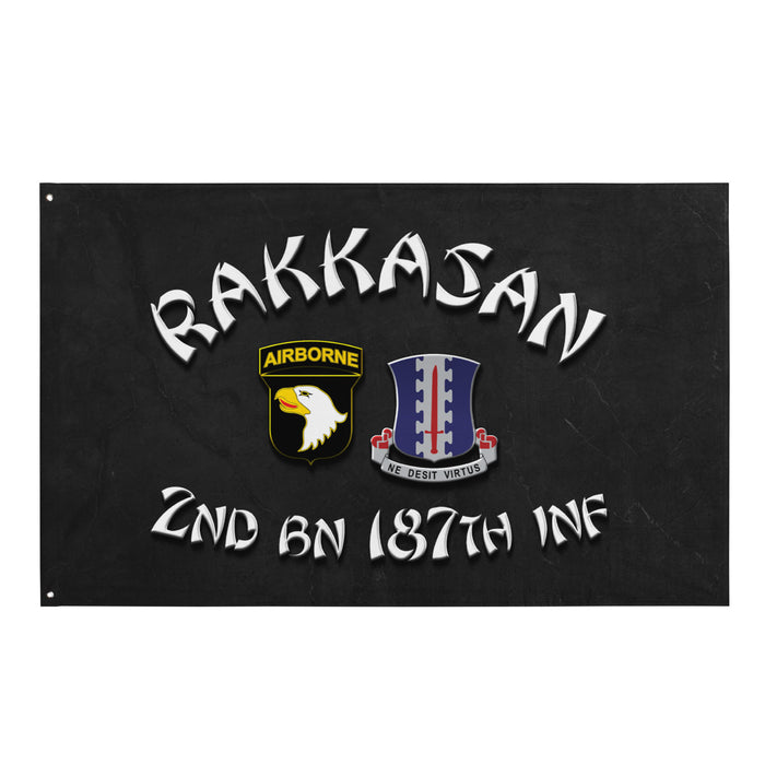 U.S. Army 2-187 Infantry Regiment 'Rakkasan Raiders' Flag Tactically Acquired Default Title  