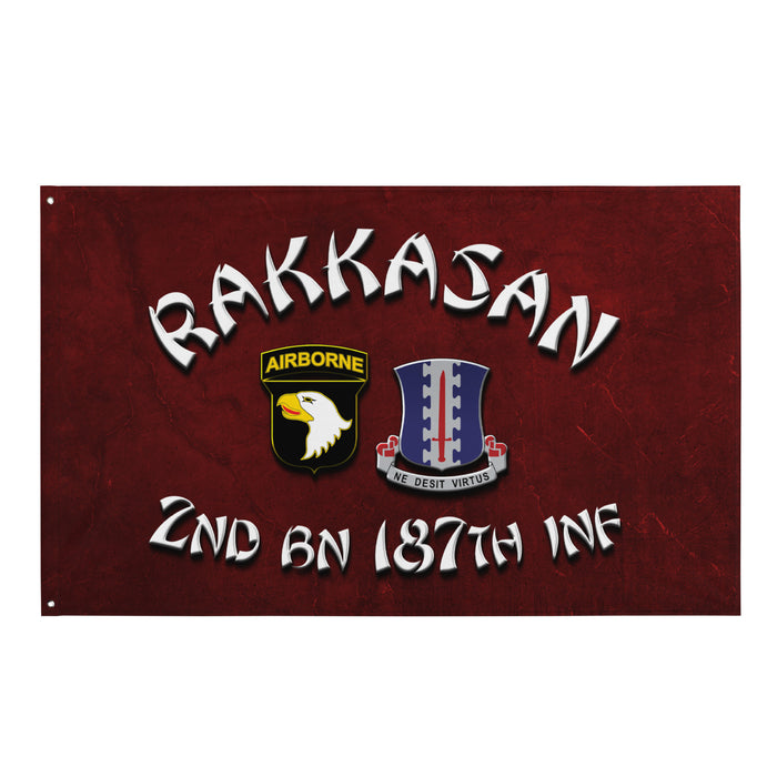 U.S. Army 2-187 Infantry Regiment 'Rakkasan Raiders' Red Flag Tactically Acquired Default Title  