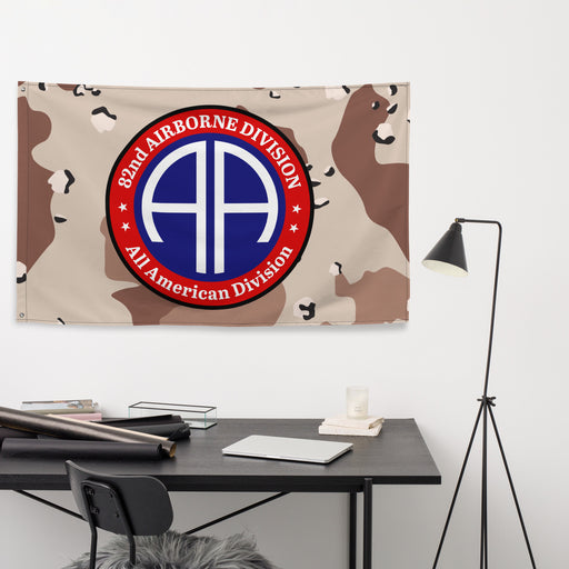 82nd Airborne Division Chocolate Chip Camo Flag Tactically Acquired   