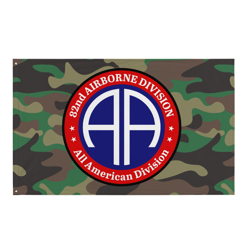 82nd Airborne Division M81 Woodland Camo Flag