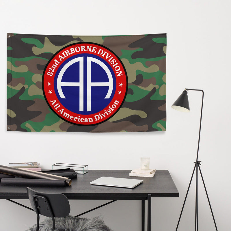82nd Airborne Division M81 Woodland Camo Flag